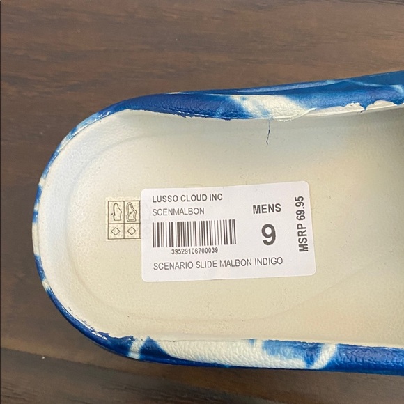 Lusso cloud * Malbon white and blue rubber sandals men’s size 8,9 main image 8